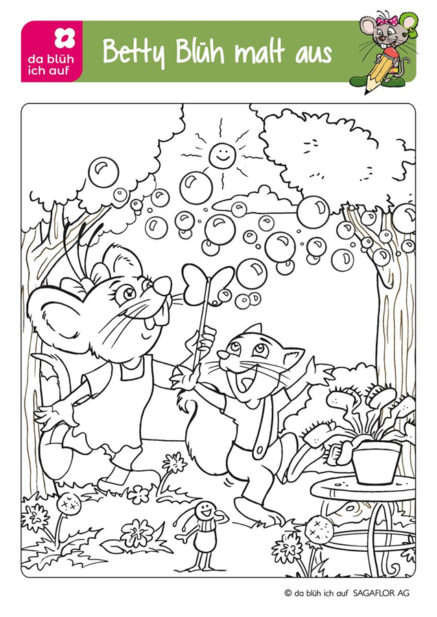 Betty Blüh Ausmalbild 4 25 Betty Blüh Ausmalbild 4 25